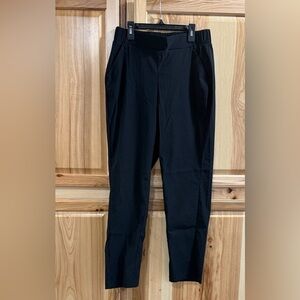 Modern Ambition Black Women's Relaxed Fit Elastic Waist Travel Pants Size M